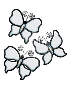 Three Butterflies Bevel Cluster