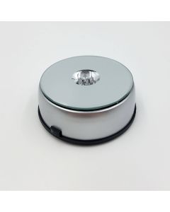 4" Round LED Silver Base