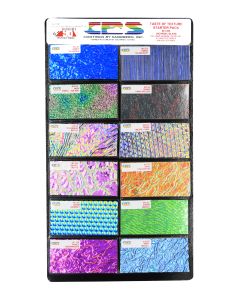 Taste of Texture Dichroic Sample Pack, 2" x 4" pieces
