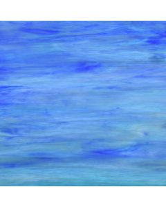 Wissmach Dark / Sky Blue Translucent Glass