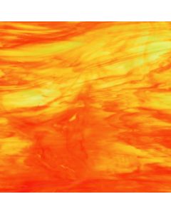 Wissmach Orange, Green & White Glass