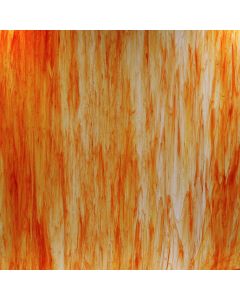 Wissmach Orange and Clear Streaky Cathedral Glass