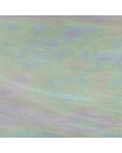 Wissmach Streaky White Iridized Glass