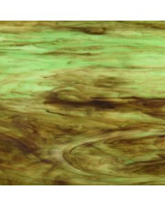 Wissmach Dark Brown & Green Glass