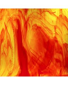 Wissmach Yellow and Red Opal Glass