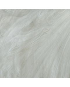 Wissmach White & Clear Wispy Glass