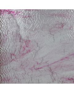 Youghiogheny Ice White, Pink Ripple Stipple Glass
