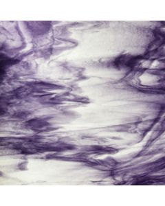 Youghiogheny Ice White, Purple Stipple Glass