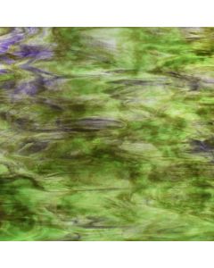 Youghiogheny Ice White, Purple, Violet, Dark Green Stipple Glass