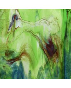 Youghiogheny Pale Green, Copper Blue, Gold Pink Stipple Glass