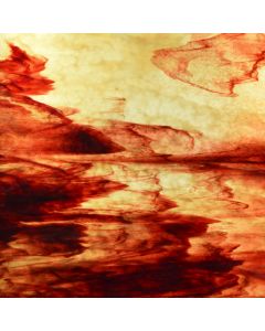 Youghiogheny Ice Beige, Dense Beige, Copper Red Stipple Glass (back lit)