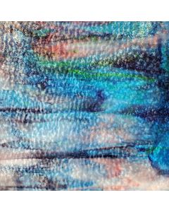 Youghiogheny White Opal with Blue, Green, Purple, and Gold Pink Streaks Granite Glass