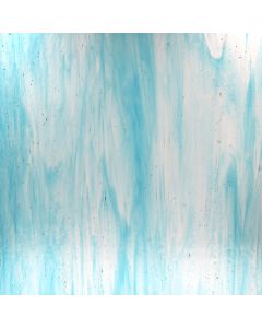 Wissmach Crystal and Deep Sky Blue Fusible COE 96 Glass