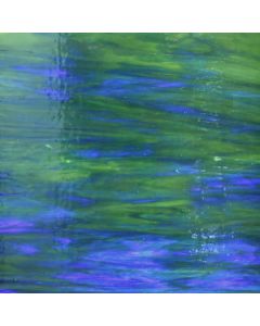 Wissmach Blue and Hunter Green Fusible COE 96 Glass