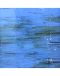 Wissmach Reactive Blue and Black Fusible COE 96 Glass