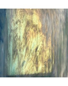 Wissmach Steel Blue White Opal Fusible 96 Glass - Back Lit